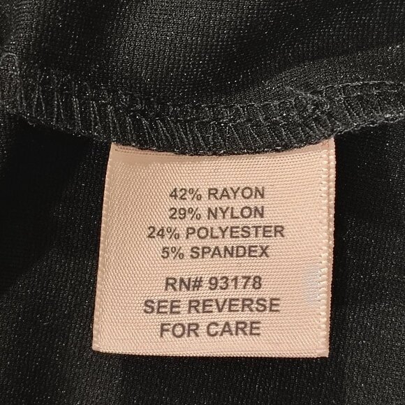 Philosophy Herringbone Leggings Womens Size 1X Black Mid Rise Stretch Pant NWT - Picture 6 of 13